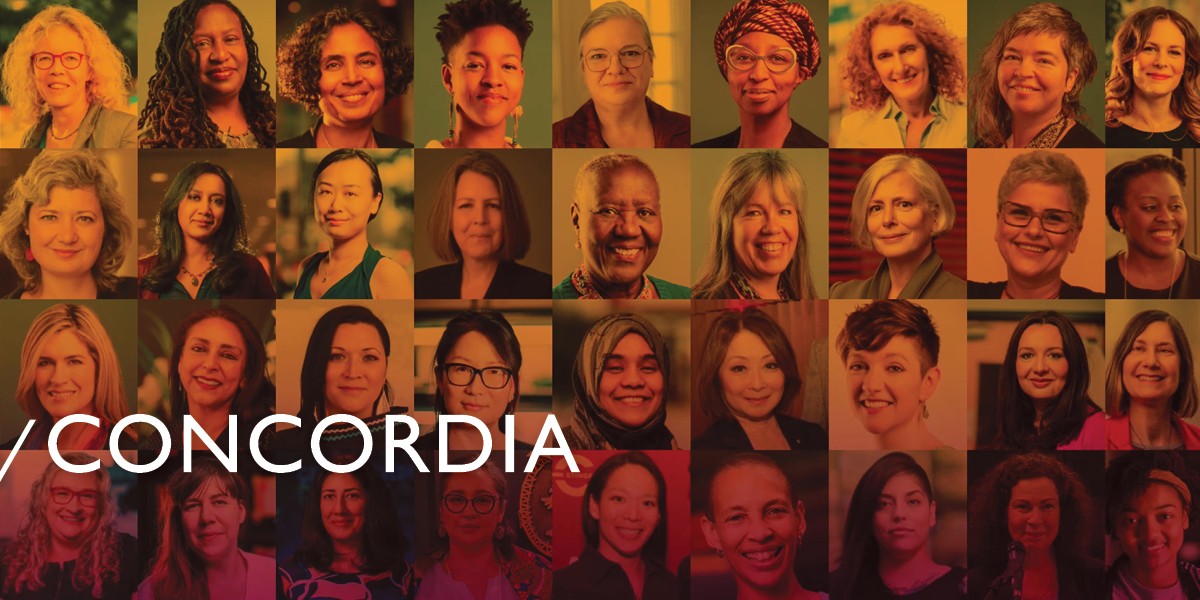 Un collage de portraits de femmes.