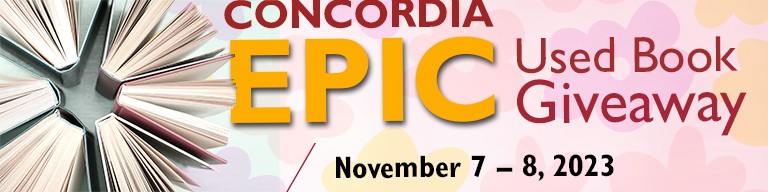 Concordia's EPIC Used Book Giveaway takes place on November 7 and 8