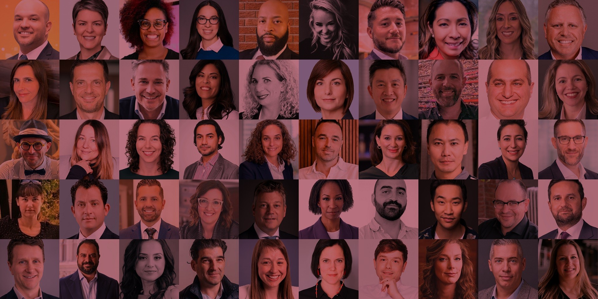 mosaic of images of Concordia alumni who are part of the 2023 50 under 50 Shaping Tomorrow