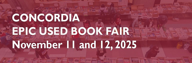CONCORDIA EPIC USED BOOK FAIR: November 11 and 12, 2025