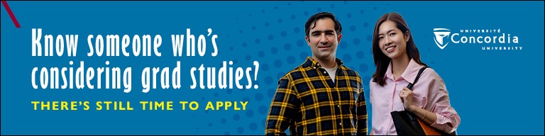 Know someone who considering grad studies? There's still time to apply!