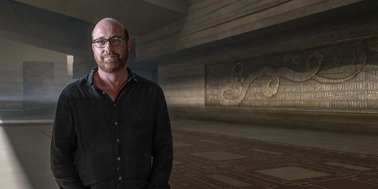 Patrice Vermette on the set of Dune
