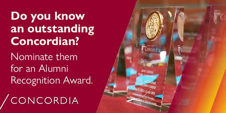 We are accepting nominations for the 2026 Alumni Recognition Awards until January 16, 2026.