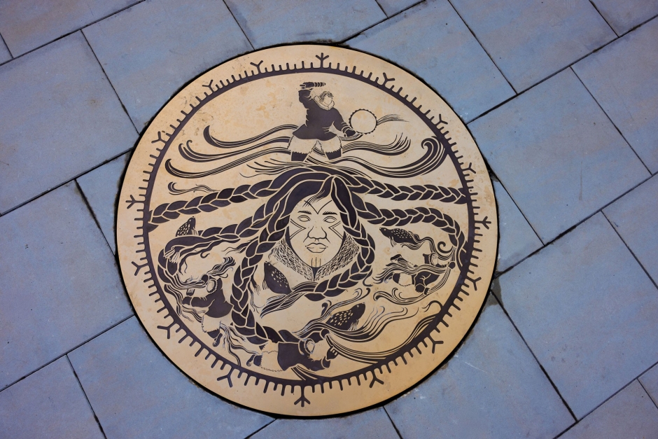 Detail of drawing for the bronze medallion.