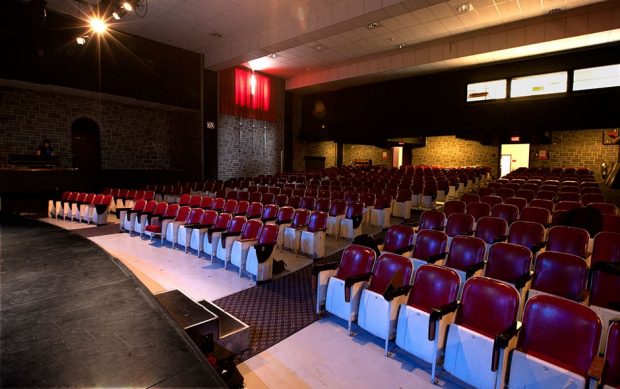 FC Smith Auditorium view from stage facing seating Empty FC Smith Auditorium view from stage facing seating