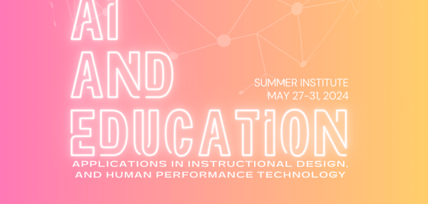 Graphic of AI and Education Summer Institute 2024