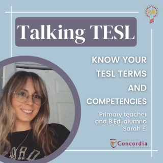 Talking TESL podcast episode, "Know Your TESL Terms and Competencies"