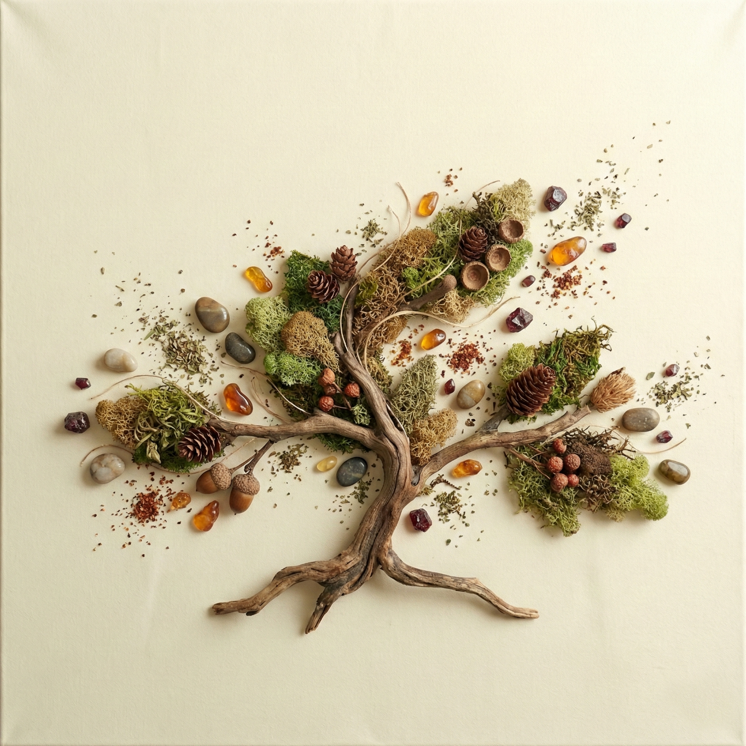 image features a group of people interconnected through an activity with playdoh and yarn