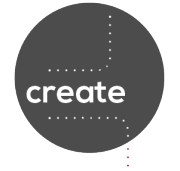 A graphic that says the word "create"