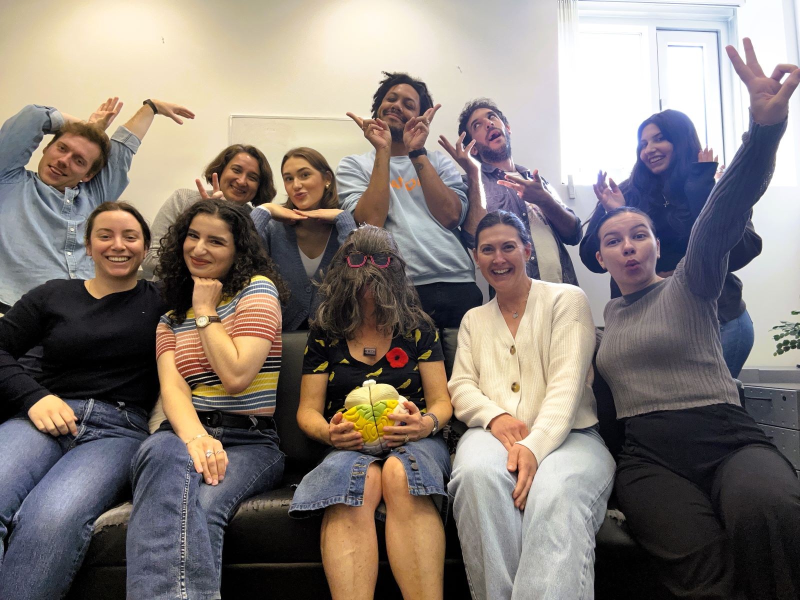 Phillips lab enjoying themselves