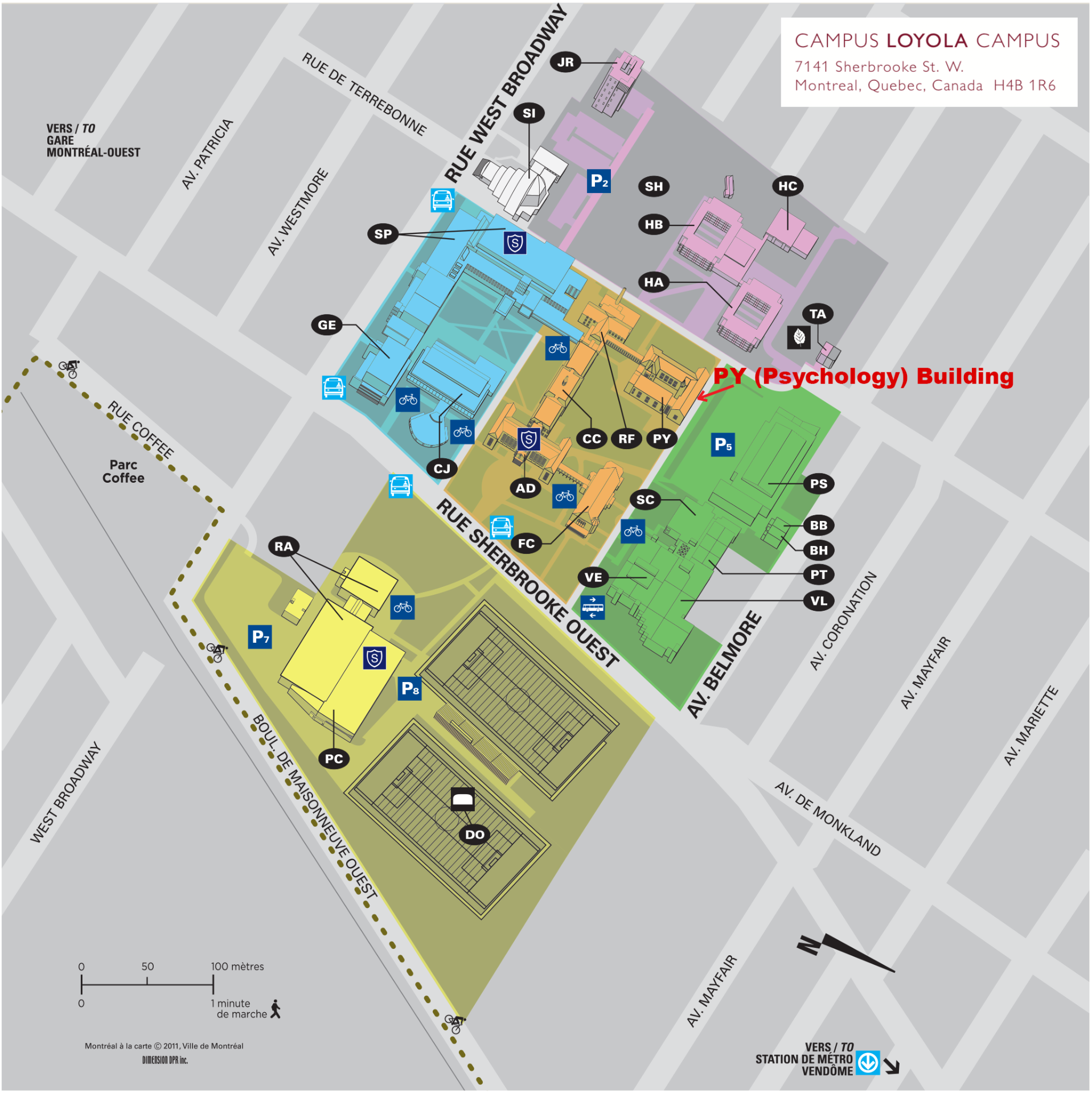 Concordia University Campus Map