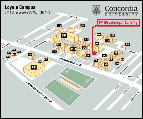 Map to PY Building - Concordia Loyola Campus Map to PY Building - Concordia Loyola Campus