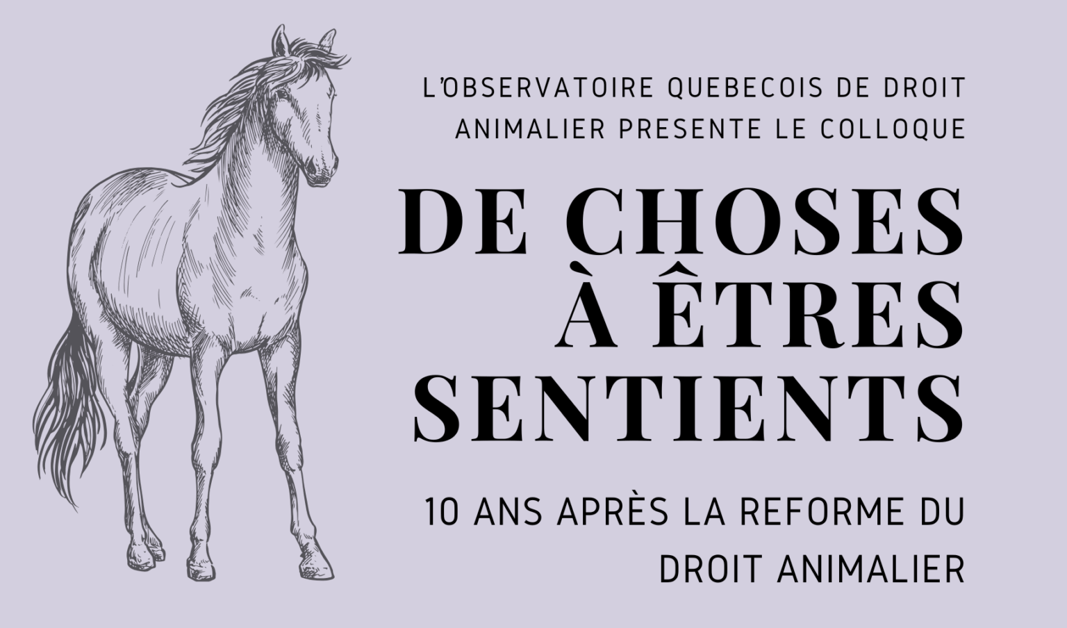 Colloque droit animalier