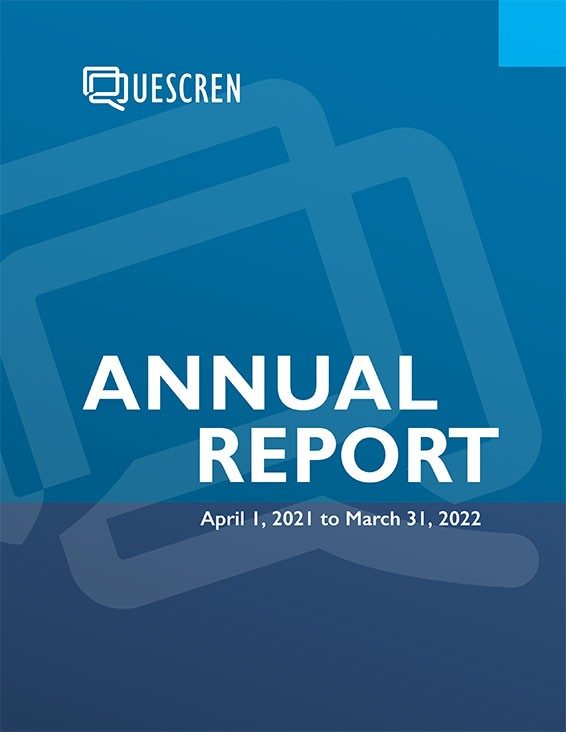 QUESCREN Annual Report, 2021-2022