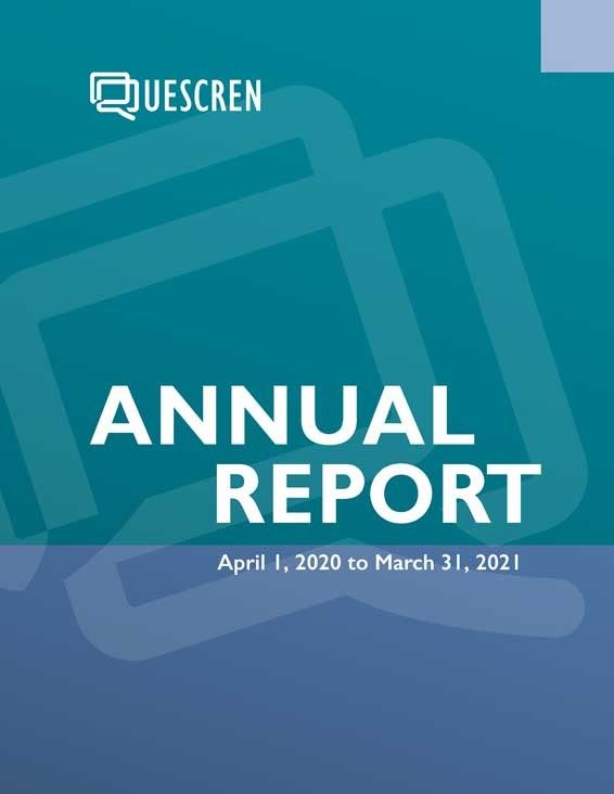 QUESCREN Annual Report, 2020-2021