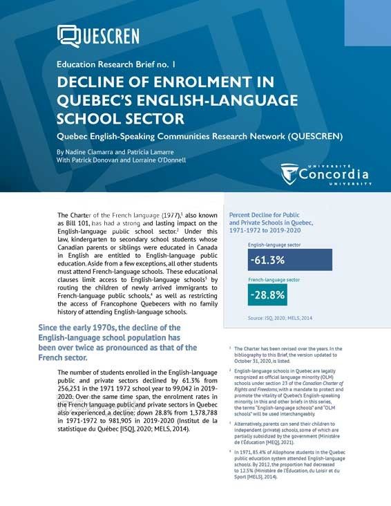 QUESCREN Education Research Brief 1