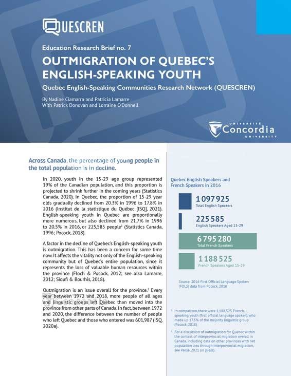 QUESCREN Education Research Brief 7