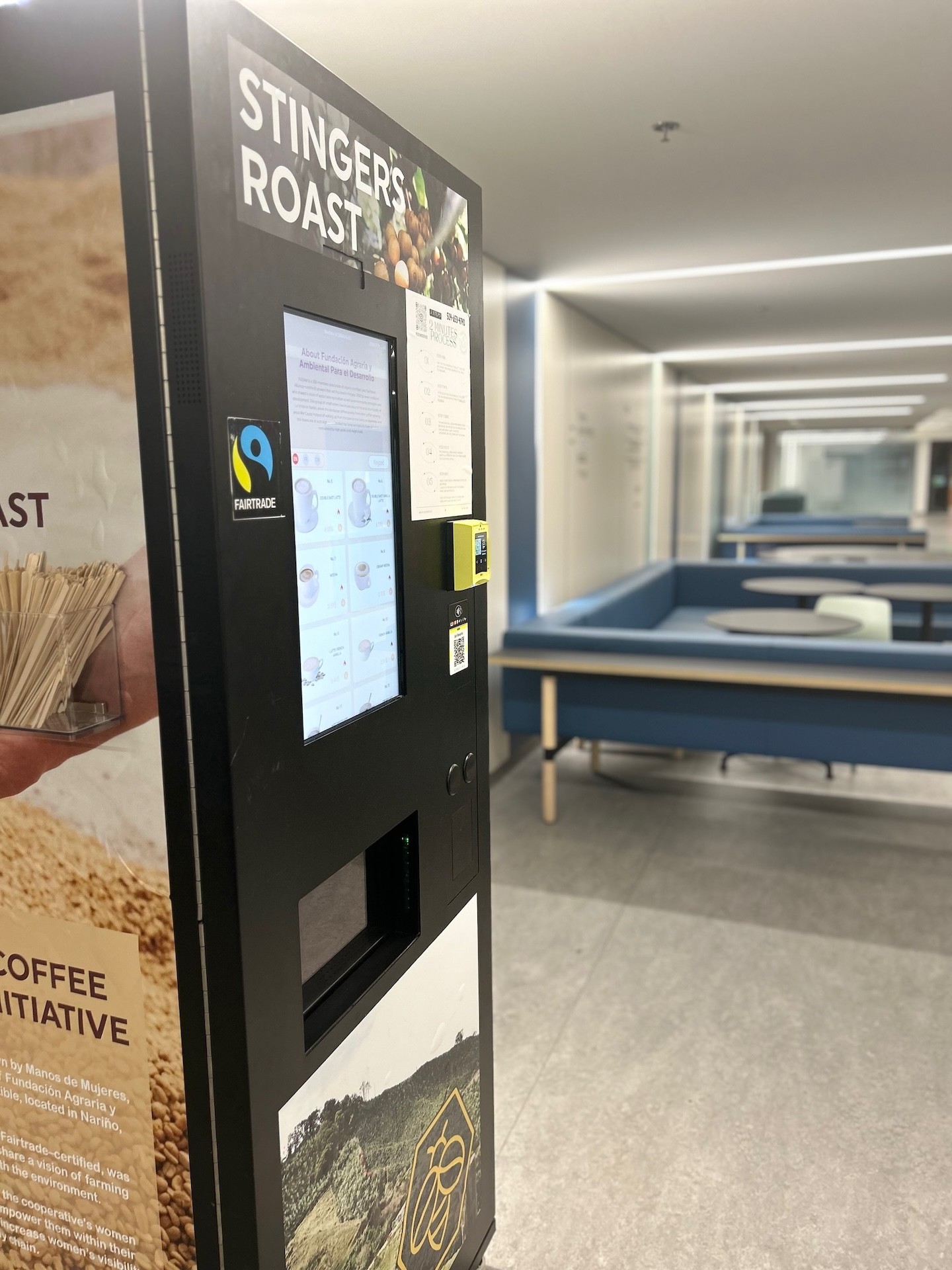 Stingers Roast vending machine in Hall 610