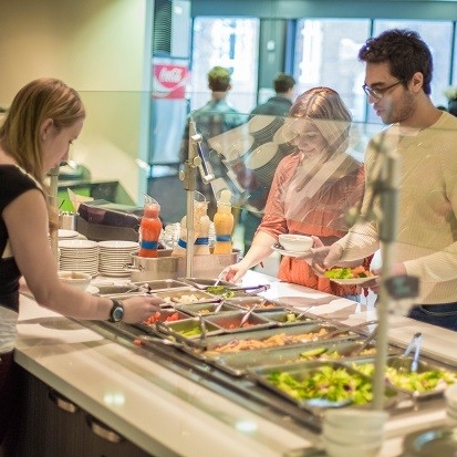 Students in the Buzz Dining Hall