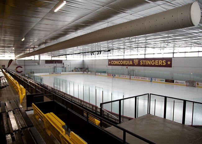The Ed Meagher Arena is located in the Loyola campus