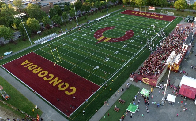 Concordia Stadium during a football game