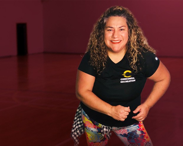 Zumba instructor Veronica Aguirre