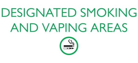 Designated smoking and vaping areas