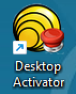 a desktop icon of the emergency button on classroom podium computers