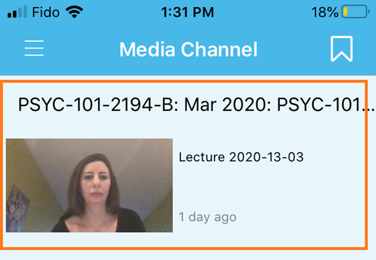 Lecture recordings
