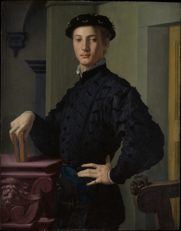 Bronzino (Agnolo di Cosimo Mariano), Portrait of a Young Man, 1530s. Metropolitan Museum of Art, New York. Public Domain image.  