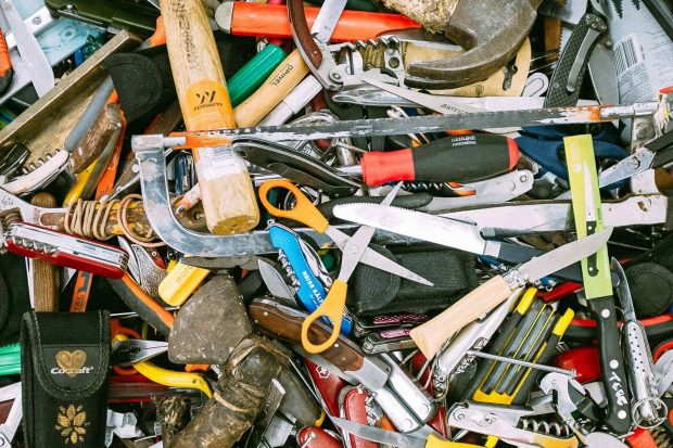 A pile of tools
