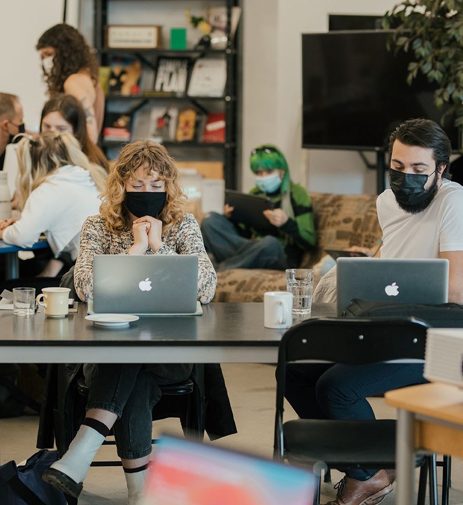 Des artistes de la Collection Art Volte 2022 au bootcamp de formation