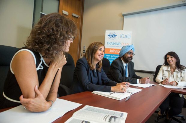 Professionals at a conference table