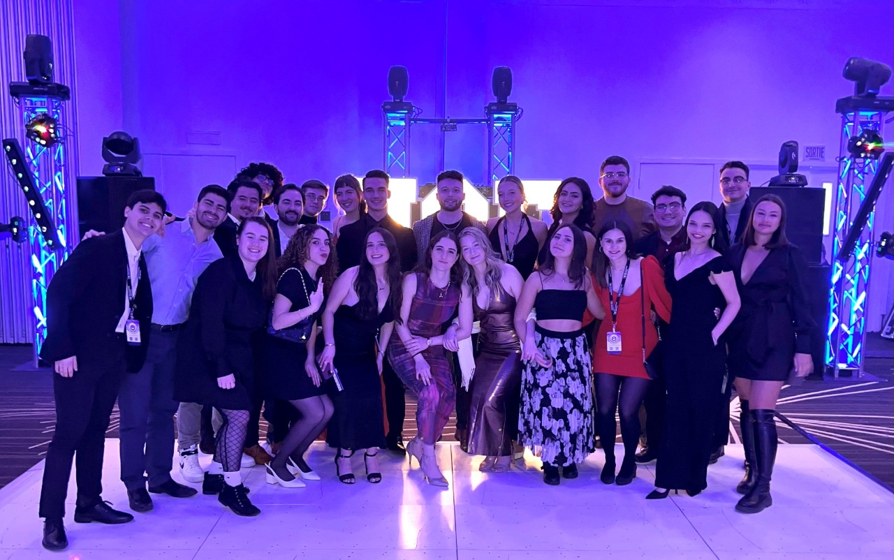 Group photo of the IISE Concordia chapter at the Institute of Industrial and Systems Engineers (IISE) National Conference