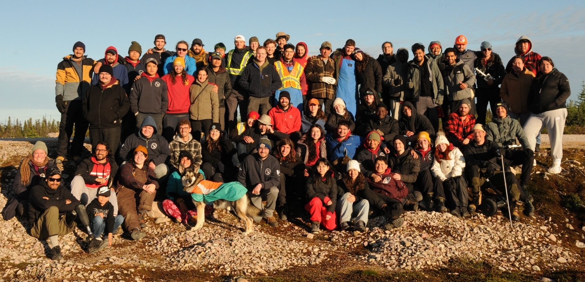 Space Concordia students in a group photo at the StarSailor launch