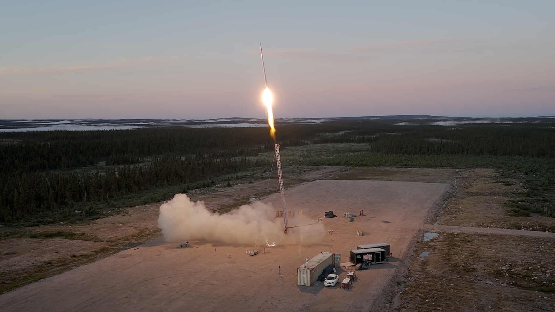 The StarSailor rocket launching