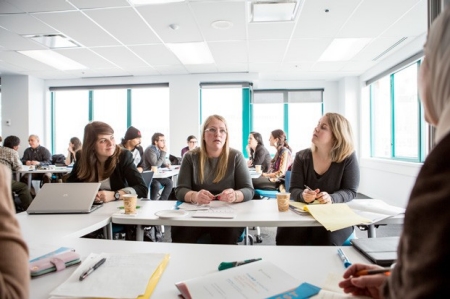 Students in a classroom