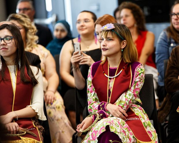 Participants seated at an event
