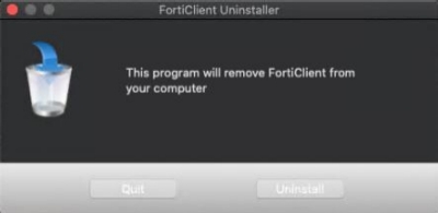 Mac OS FortiClient Uninstaller icon