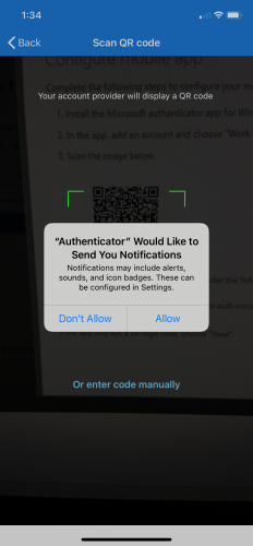 Authenticator would like to send you notifications