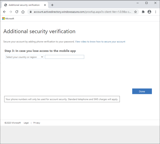 additional security verification