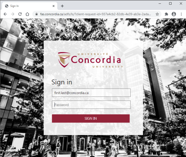 Concordia sign in