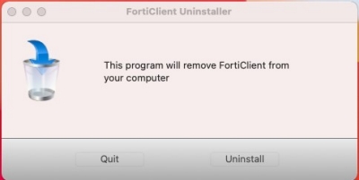 Mac OS FortiClient Uninstaller icon