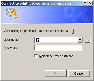 enter your ENCS username and password