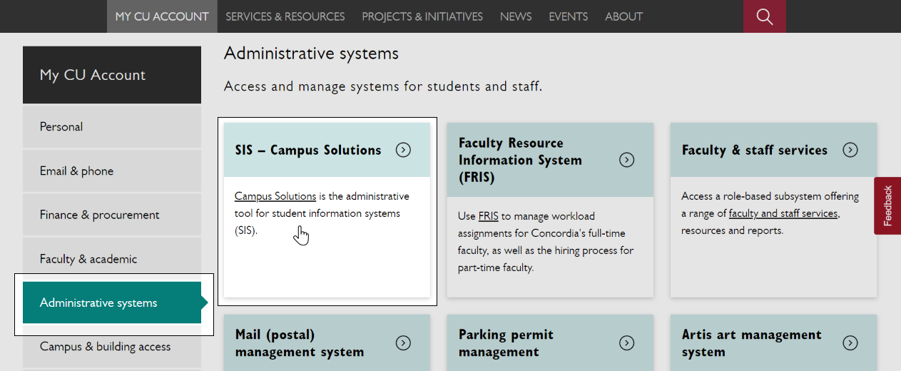 SIS - Campus Solutions