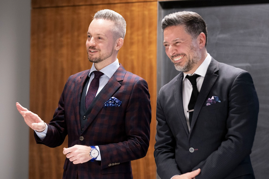 Man speaking to a group