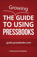 Book cover to The Guide to Using Pressbooks
