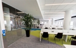 Fourth floor study room with tables and chairs