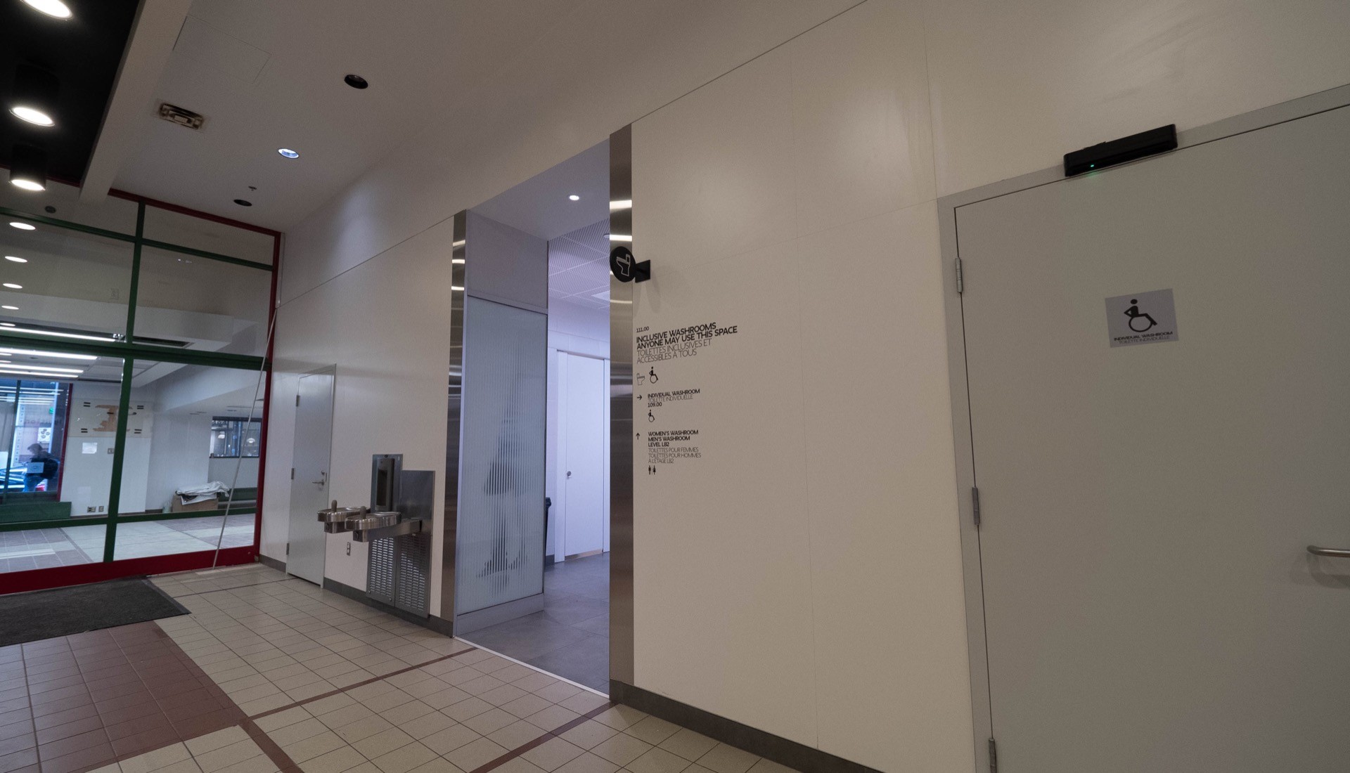 Entrance to Gender Neutral Washrooms