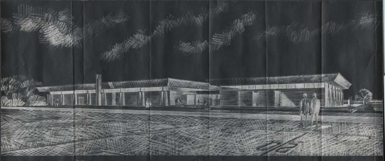 Athletics complex exterior view